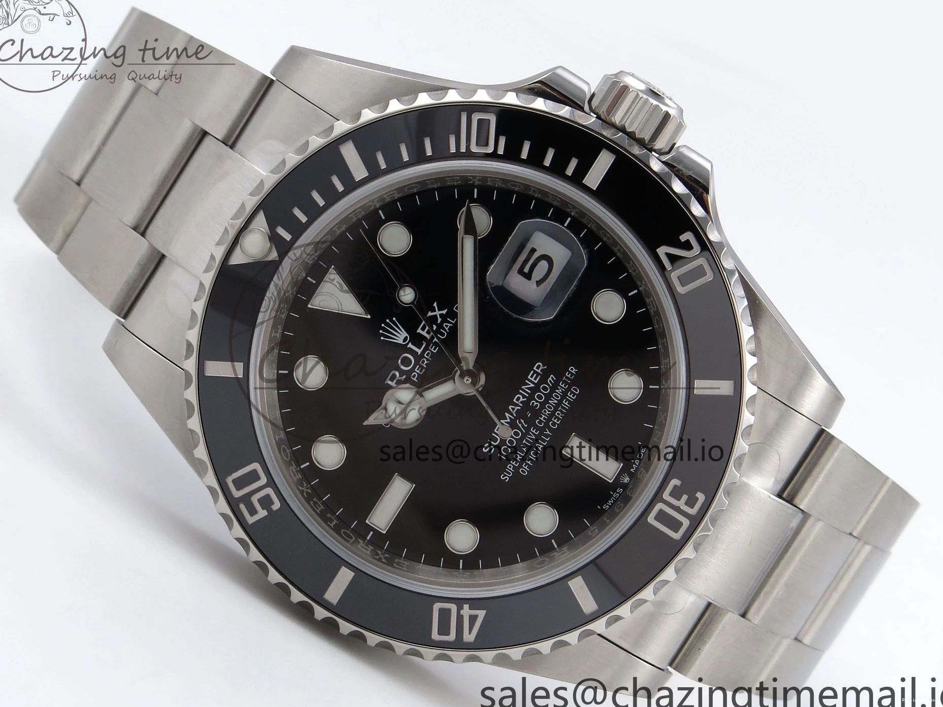 0201 Classic Submariner 126610 LN HGF 1:1 Best Edition Black Dial on SS Bracelet SH3235 V 1263
